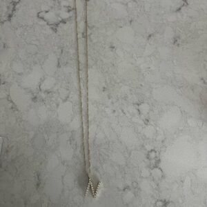 Miranda Frye Vera chain 19-20” with N pave initial charm